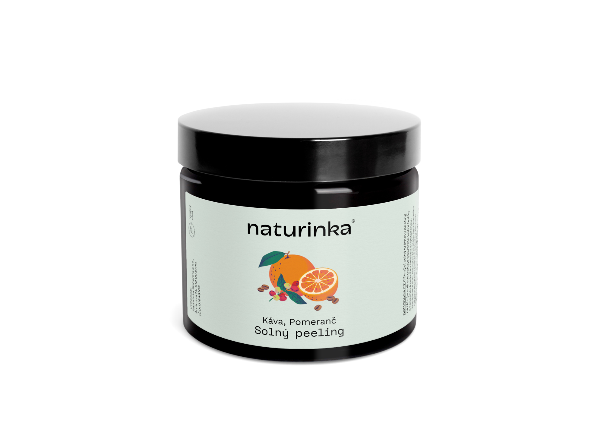 Káva / pomeranč solný tělový peeling